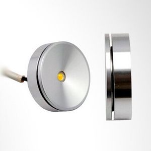 AC85-265V 3W warm cold white mini size 38mm Dimmable LED cabinet light puck lamp kitchen display counter showcase spot lamp