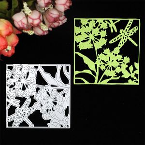 1pc Flower Dragonfly Metal Cutting Dies Stencils Embossing Card DIY Scrapbooking Album Decoration Craft Dies Cutting Template