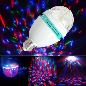 Effekt LED Rotating Stage Crystal Ball LED Light Lamp Disco G00149