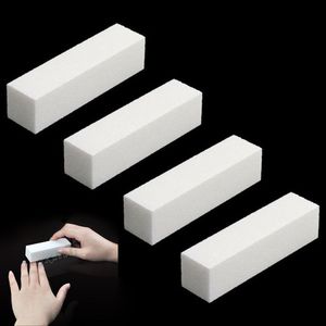 Wholesale-4 Pcs/Lot Nail Art Buffer File Block Pedicure Manicure Buffing Sanding Polish White  Beauty Tools