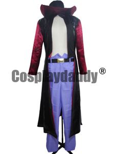 En bit cosplay kostym dracule mihawk röd linning svart kappa h008
