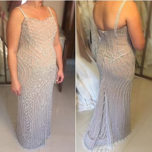 2019 Luxury Mother Of The Bride Dresses Full Beads Formal Guest Dress Plus Size Mermaid Mothers Gowns