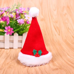 Рождественские украшения Санта подарки макияж одежда для собак Зимняя шляпа поставляет аксессуары красный теплый фестивали партии бесплатная доставка