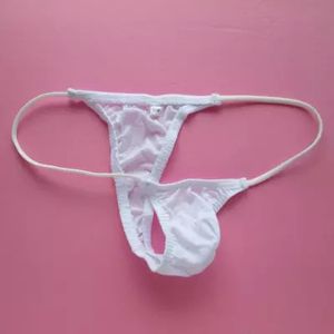 Partihandel-tillströmning av japanska män röker Det finns en liten ficka Mini Briefs Thong Sexiga Underkläder Bekväm Bomull Fine Bomull Mäns Thong