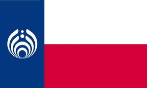 Striscione decorativo in poliestere 100D con bandiera del Texas Bassnectar da 3 piedi x 5 piedi con due anelli di tenuta in metallo