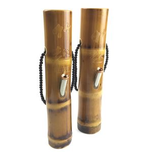 piattaforme petrolifere che fumano bong d'acqua 10,5 pollici piattaforme petrolifere di riciclatore di bambù 8 mm di spessore tubi di acqua per fumatori con tubo di metallo bong per fumatori di bambù