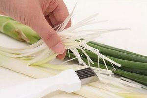 Fashion Hot Onion Vegetable Cutter slicer multi chopper Sharp Scallion Kitchen knife Shred Tools Slice Cutlery
