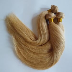 Ongerekte Maleisische Braziliaanse Vriginen Menselijk Haar bundles Blonde High End Dames Popular Best Quality European Indian Hair Weave