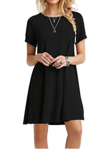 Wholesale- Ukraine Fashion Sexy A-Line Solid Black Summer Dress Women Mini Boho Party&beach Women Dresses Vestidos 2017 Plus Size