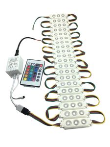 Oświetlenie wakacyjne 5050 Wtrysk 3 Moduł LED RGB Wodoodporne moduły DC12V do Listów Kanałowych Znak Listów Listów