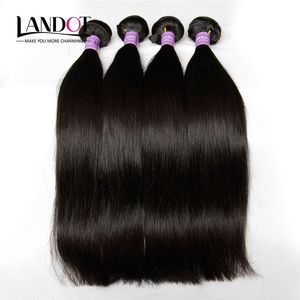 4 Bundles Brazilian Virgin Hair Straight 8A Grade Unprocessed Peruvian Malaysian Indian Cambodian Mongolian Human Hair Weaves Double Wefts