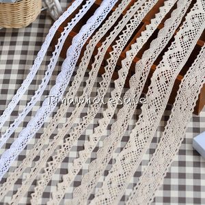 Modische Stile aus 100 % Baumwolle mit Häkelspitze und Ösenband für Babyhaar-Bekleidungszubehör, Heim-DIY-Dekoration, 30 Yards/Menge