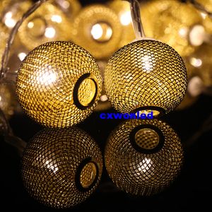 battery operated metalic fairy string lights led ball string lights 2m 20led warm white RGB colour 3 battery offer power