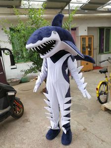 Wysokiej Jakości Prawdziwe zdjęcia Deluxe Shark Maskotki Kostium Anime Kostiumy Reklama Mascotte Rozmiar dla dorosłych Factory Direct Darmowa Wysyłka