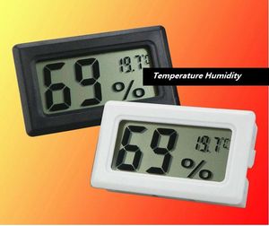 Mini digitale LCD Termidità interno Humidità Termometro Le temperature igromesse misurano igrometri Acquario Termometri alimentati DHL 100