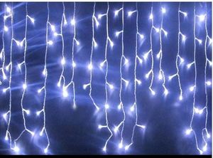 4m Ljus Holiday Festival Gardin LED String Strip Icicles Ice Bar Lamp Garlands För Party Fairy Christmas