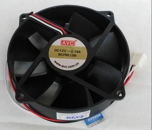 AVC 9025 9CM 7,2CM 0,18A 9025R12M Furo de 3 linhas 2000 turno mudo Ventilador circular hidráulico de 3 linhas