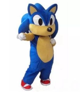 Hög kvalitet Ny Sonic The Hedgehog Mascot Costume Sonic Mascot Kostym Gratis frakt