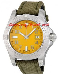 Luxury Watch Fashion Seawolf Yellow Dial Men's Watch A1733110-I519GCVT 45mm Automatisk Mens Watch