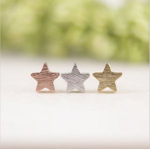 the new fashion women's stud earrings lovely pentagram composite earrings wholesale