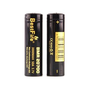 100 % 오리지널 Bestfire 20700 배터리 3000mAh 50A 높은 Drian 충전식 리튬 플랫 탑 배터리 Fedex 무료 배송