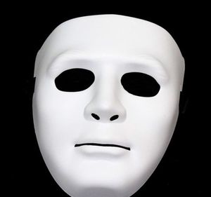 Halloween Julfestival Masquerade Party Props Ornaments Dekoration Hip-Hop Dance Jabbawockeez Mask White Ghost Mask