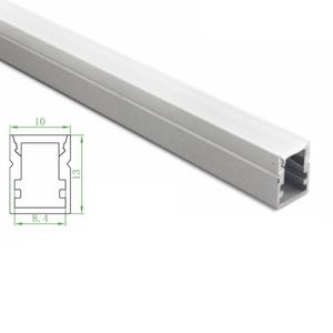 100 conjuntos X 1M / luz linear lote conduziu extrusão de alumínio e 10 milímetros de largura super fino L levou canal para o solo ou para pavimentos luzes