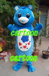 high quality Real Pictures Deluxe Birthday bear mascot costume Adult Size factory direct free shipping