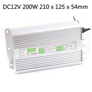 Free shipping AC110V 220V DC 12V 100W 150w 200w Led Outdoor Waterproof Transformer Led Driver Switch Power Supply Ip67