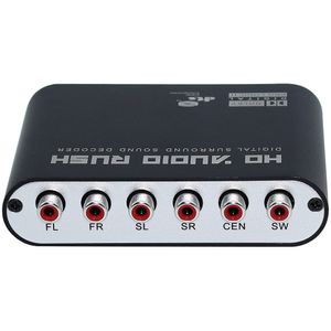 Freeshipping SPDIF متحد المحور إلى 5.1 / 2.1 قناة AC3 / DTS الصوت فك تروس الصوت المحيطي الاندفاع ل PS3 ، STB ، مشغل DVD ، HD لاعب ، إكس بوكس ​​360