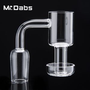 DHL Mr_Dabs Raucherzubehör Terp Vacuum Quartz Vacuum Banger Domeless Nail mit poliertem Gelenk für Bohrinseln Glasbongs