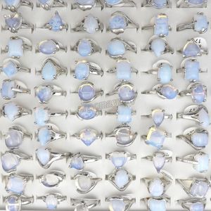 Opal Natural Gemstone Rings Jóias de moda Ringue feminino Pague 50pcs Frete grátis