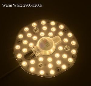 DIY LEDの天井灯MOUDLE 220V 12W 18W 24Wの省エネ電球白い暖かい白の居間の天井灯のための暖かい白