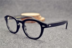 Montature per occhiali da sole johnny depp occhiali occhiali da vista rotondi di marca di alta qualità montature per occhiali da vista per uomo e donna miopia spedizione gratuita