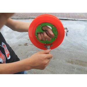 Mulinello da pesca in ABS super duro da 18 cm per attrezzatura da pesca e accessori per aquilone con volantino per impugnatura di pesce grosso