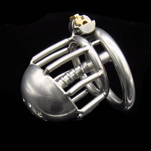 Chastity Devices New Stainless Steel Male Chastity Cage Device Belt Urethral Tube Bondage Fetish #R501