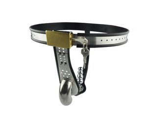 Departamento de cinturão de castidade masculina completa Bondage fetiche de aço inoxidável CB9 UK #R52