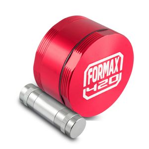 Formax420 2.5 Inch 4 Pieces Cross Herb Grinder Aircraft Grade Aluminum Crusher with Pollen Presser & Scraper Free Shipping