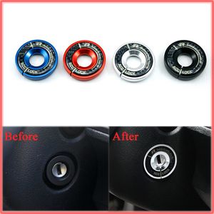 Aluminium Alloy Ignition Key Ring Direction Car Styling For AUDI A1 A3 A4 Q3 TT S3 TTS BLACK RED BLUE SILVER