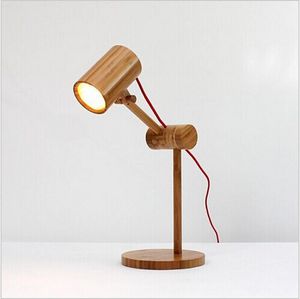 Lampade Da Tavolo Moderne A Led Stile Rustico In Bambù Lampada Da Scrivania A Led Creativa Lampada Da Libro Camera Da Letto Illuminazione Da Comodino Decorazione Ac110240v