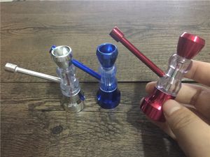 Cowboy Real mini Healthy Water Hookah Smocking herb Pipe Plastic and Brass Suitable Tobacoo Cigaratte Filter Cigarette Holder