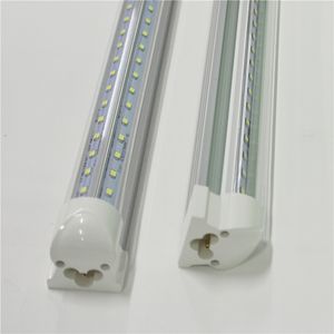 Tubos LED T8 4 pés de 4 pés 120cm 28W AC85-265V Integrado PF0.95 SMD2835 5000K 5500K Lâmpadas fluorescentes de 4 pés 250V Bulbos de barra linear acessórios V Formulário Brilho 100lm/W