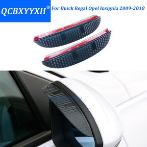 Estilo do carro de Carbono espelho retrovisor chuva sobrancelha Protetor de Lâmina À Prova de Chuva Flexível Para Buick Regal Opel Insignia 2009-2018