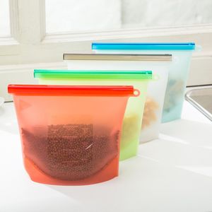 Recipientes de bolsas de armazenamento de alimentos de silicone