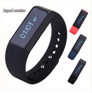 New Arrival iwown i5 Plus Smart Watch IP65 BT4.0 0.91 inch OLED TPU Band Multifuction Intelligent Bracelet for IOS / Android smartphone