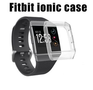 Fitbit İyonik Smartwatch Için Koruyucu Kapak Şeffaf TPU Kılıf Kabuk