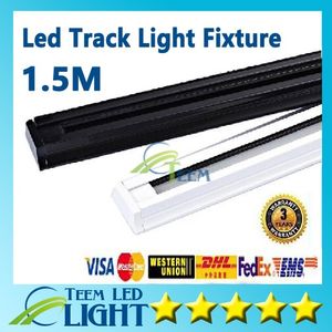 1m 1,5 m Zagęszczona LED ŚCIEŻKA ŚCIEŚCI LIGHT 85V-265V Tracklights Black White Track Light Spotlight Connection Connector Gwarancja 3 lata 1010