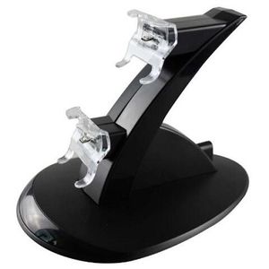 Dual Charging Stand USB Charger Dock Station for Playstation DualShock 4 PS4 XBOX ONE Controller Gamepad Mount Holder LED Light Airplane