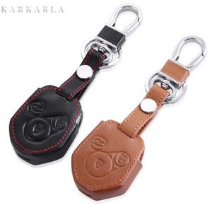 Wholesale subaru xv for sale - Group buy Leather Car Key Cover With Buckle For Subaru XV Forester Outback Legacy Etc Leather Smart Car keys Auto accessories