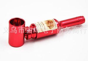 Free shipping---Exquisite mini cigarette outlet pipe, Ms. red bottle pipe, small tobacco stems, color random delivery